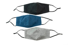 Load image into Gallery viewer, Packable Masks - Heather Jersey 3-Pack (Dark Neutrals)

