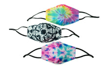 Load image into Gallery viewer, KIDS Packable Masks - TIE-DYE 3-Pack
